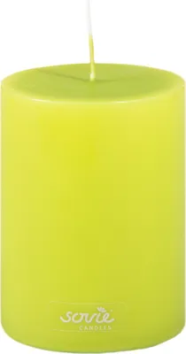 Produktbild von Sovie CANDLES Stumpenkerze in Kiwi Ø 70 mm x H 100 mm, Brenndauer ca. 52 Std. - 1 Stück