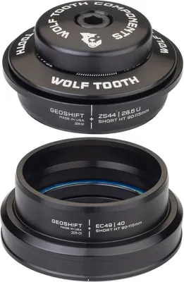 Produktbild von Wolf Tooth GeoShift Performance Steuersatz, 1°, short, 1.5", ZS44/28.6 | EC49/40, black