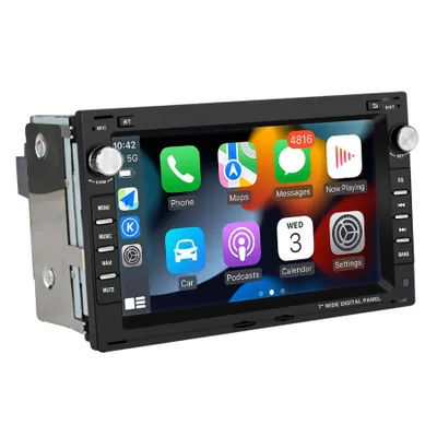 Obrázok produktu pre 7" Android 15 Autorádio Wireless Carplay Andriod Auto pre Passat B5 golf 4 Sharan Bora T4 T5 GPS Navi WIFI BT FM RDS DAB+ SWC 2GB+64GB 2DIN 4-jadrový USB