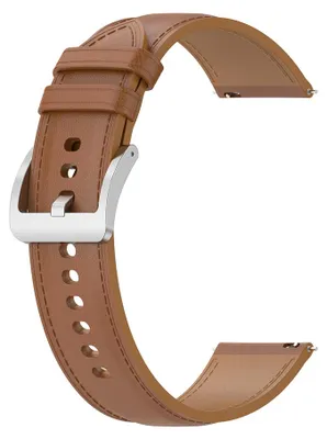 Obrázek produktu pro Techsuit Řemínek 20 mm (W048) – Samsung Galaxy Watch 4/5/Active 2, Huawei Watch GT 3 (42 mm)/GT 3 Pro (43 mm) – hnědý