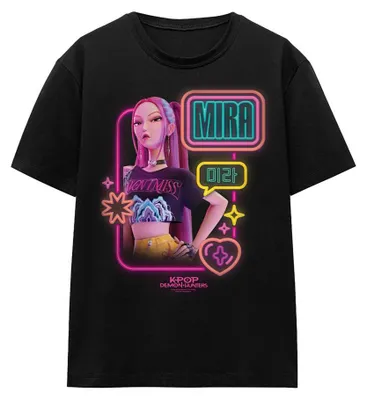 Productafbeelding van K-Pop Demon Hunters - T-shirt voor dames, model TV43672 (XL), zwart