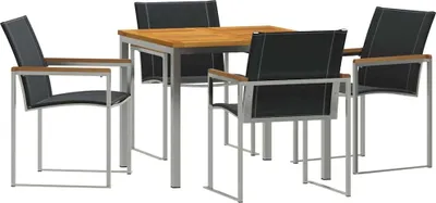 Image de Ensemble de salle à manger pour jardin 5 pcs