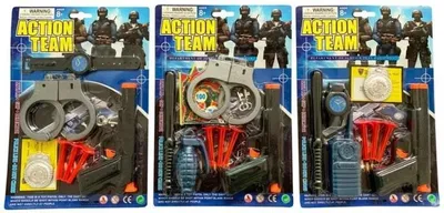 Zdjęcie produktu dla Zestaw Policjanta Pistolet Zabawka Na Strzałki - Inne