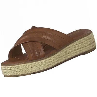 Produktbild von TAMARIS Damen Wedge/Plat Mule Art: 1-1-27222-28 in cognac (braun) - Größe:36