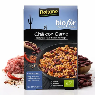 Produktbild von Beltane Biofix Chili con Carne ab 28g - 5 Beutel
