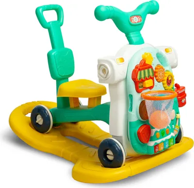 Produktbild von CARETERO Lauflernhilfe für Babys Babywalker 5in1 - Spielecenter Laufhilfe Türkis