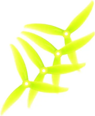 Produktbild von HQProp MCK 5 Zoll 3-Blatt Propeller Gelb (2CW+2CCW)