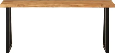 Immagine prodotto di Panca con Bordi Vivi 105 cm in Legno Massello di Acacia