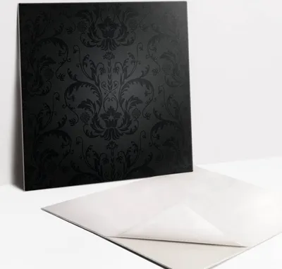 Produktbild von Fliesenaufkleber Set - 9 Stück Selbstklebende PVC Fliesen-Designs - Für Bad und Küche 30 x 30 - Elegantes Muster