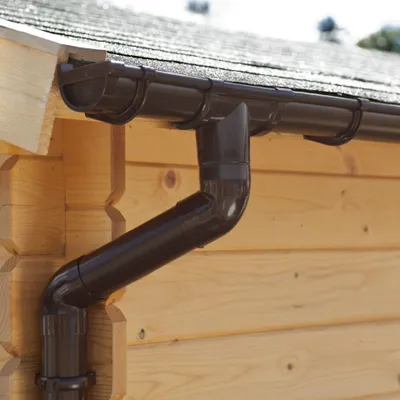 Produktbild von Palmako Kunststoff Regenrinnen-Set 3000 mm für Flachdach-Gartenhäuser