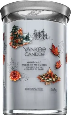 Zdjęcie produktu dla Yankee Candle Woodland Weekend Memories, Cylidner, Szary, 1 szt.