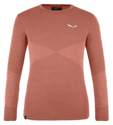 Produktbild von Salewa Kinder Sportunterwäsche Zebru MED Warm AMR K Long Sleeve Tee Rot 164
