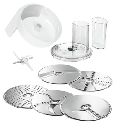 Produktbild von Bosch MUZ5VL1 VeggieLove Set Durchlaufschnitzler inkl. 5 Scheiben für MUM5