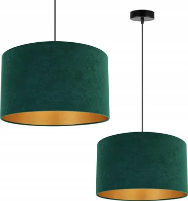Obrázok produktu pre Závesná lampa Stropný svietnik Zlatý zamat Stínidlo