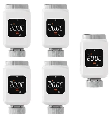 Produktbild von Thermostatisches Heizkörperventil, Smarte Steuerung, Energiesparmodi, 5PCS