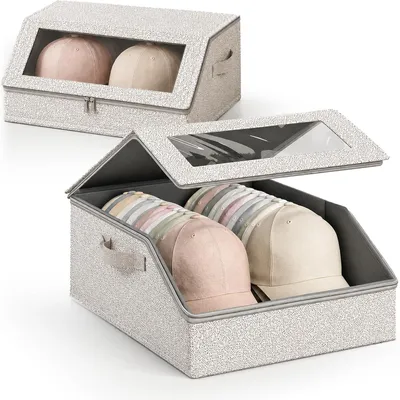 Productafbeelding van Kilpkonn hoedendoos met deksel - Set van 2 - Cap-organizer en pethouder