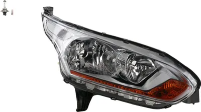 Produktbild von Scheinwerfer passend für Ford Transit Connect 13 13-18 RE + Leuchtmittel 1807875 1819684 1827686 DT1113W029AA DT1113W029AC Johns