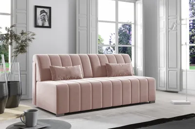 Produktbild von Schlafsofa NADIA, ausziehbare Polstercouch mit Schlaffunktion, Sofa mit Bettkasten, Bonnell-Federkern, inkl. Kissen, Soro 61