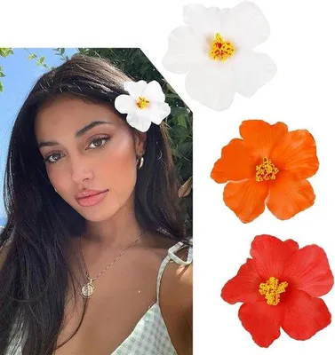 Produktbild von Haarspeld-set mit tropischen Blütenmotiven für Damen