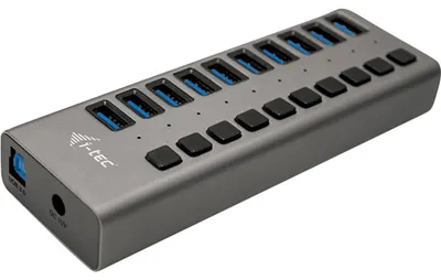 Produktbild von D I-Tec Usb 3.0 Hub 10 Port 48 W