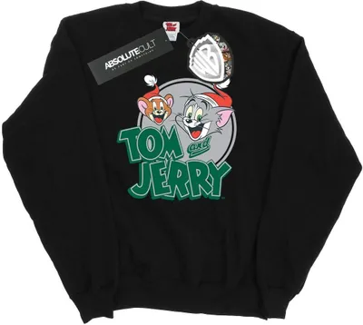 Produktbild von Tom And Jerry - "Christmas Greetings" Sweatshirt für Herren BI46966 (L) (Schwarz)