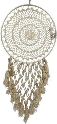 Obrázek produktu pro Lapač snů, dekorativní nástěnný přívěsek v boho stylu, bavlněná nit 30x82cm