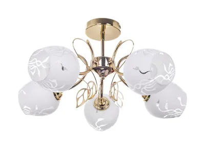 Image de Rabalux Plafonnier doré Fauna pour 5x ampoule E27 5099