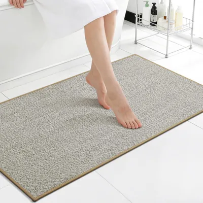 Immagine prodotto di Tappetino da bagno 61x120 cm, pelo corto, antiscivolo, assorbente, lavabile