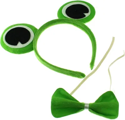 Produktbild von Frosch Stirnband Fliege Frühlingswiese Set