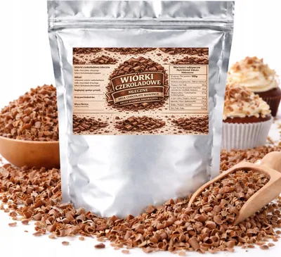 Image de Copeaux de chocolat au lait - Garniture pour gâteaux, pâtisseries et desserts, muffins 200 g