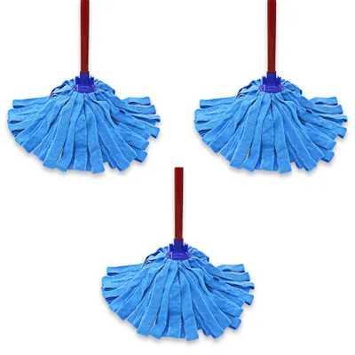Obrázok produktu pre Náhradný mikrovláknový mop, kompatibilný so všetkými štandardnými americkými tyčami, 3 kusy