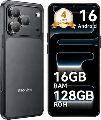 Produktbild von 2026 Blackview WAVE 7C Handy Ohne Vertrag, 6.56", Android16, 16GB+128GB/2TB TF, Face ID, 5000mAh, 32MP, Dual-SIM, WiFi 5, IP54, KI-generiertes Bild