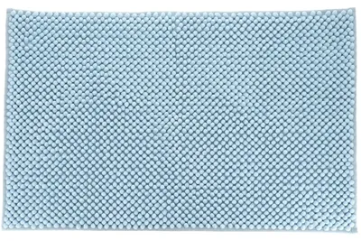 Image de Tapis en microfibre à boucles 50 x 80 cm - bleu clair - Tendance