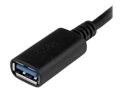 Obrázek produktu pro StarTech.com USB31CAADP, 0,15 m, USB C, USB A, USB 3.2 Gen 1 (3.1 Gen 1), Samec/samice, Černá