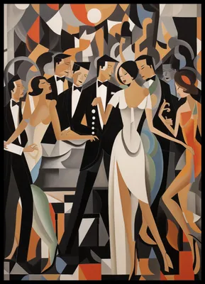 Image de Affiche 50 x 70 cm « Ball in Art Deco »