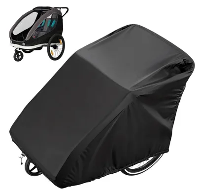 Immagine prodotto di Copertura impermeabile per rimorchio da bicicletta, dimensioni 140x84x99 cm, tessuto Oxford 420D