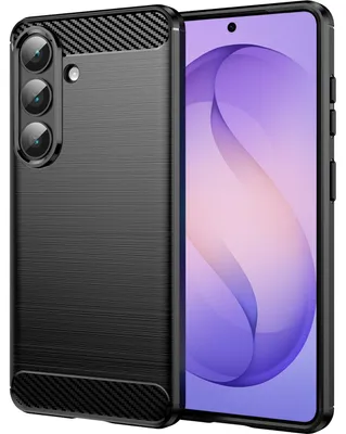 Produktbild von Hülle für Samsung Galaxy S26, Carbon-Faser TPU Silikon Stoßfest Schutzhülle Schwarz
