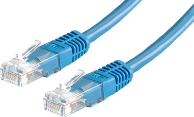 Produktbild von VALUE Patchkabel Cat.6 (Class E) UTP, blau, 0,5 m
