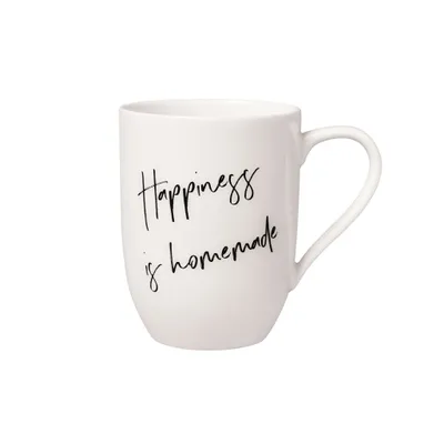 Zdjęcie produktu dla Villeroy & Boch Statement Becher mit Henkel "Happiness is homemade" 280ml