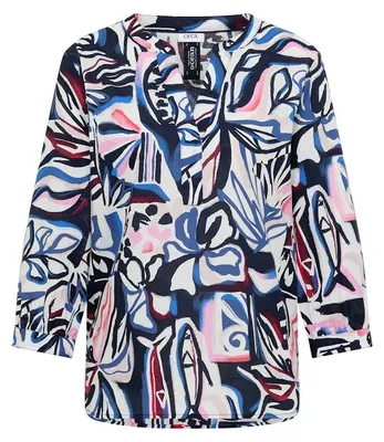 Produktbild von Baumwolle AOP Blouse 35512 universal blue Größe XL