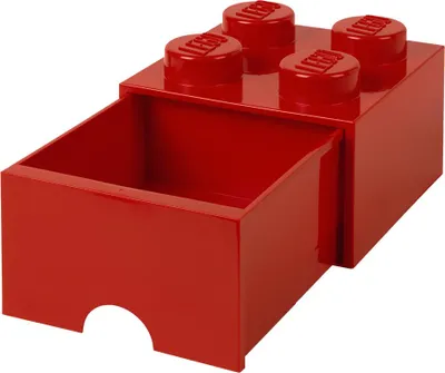 Produktbild von LEGO Schubladenbox STORAGE BRICK DRAWER 4 1 Schub gelb