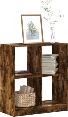 Immagine prodotto di Maison Exclusive - Libreria in rovere affumicato 68,5x32x75 cm Materiale ligneo