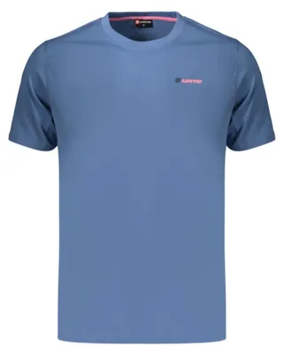 Produktbild von Stylisches Herren T-Shirt Blau - Kurzarm, Rundhals, Mit Print-Logo