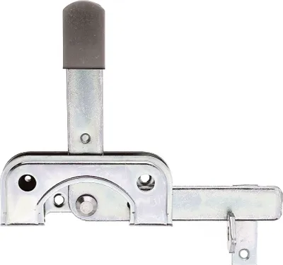 Produktbild von Alberts Gartentorfalle | speziell für schmale Rahmenhölzer | galvanisch gelb verzinkt | 120 x 50 mm | 2er Set