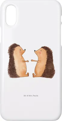 Produktbild von Mr. & Mrs. Panda Iphone 10 Handyhülle Igel Liebe - Weiß - Geschenk, X, Freundin, Cover, Handy Case, Verliebt, Hochzeitstag, Hochzeit