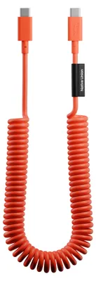 Produktbild von Native Union, USB-C auf USB-C Spiralkabel 60W 2,4m Serie POP Schnellladen, Rot