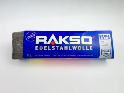 Produktbild von RAKSO Edelstahlwolle 150 g, Sorte: extra-fein