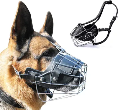 Produktbild von Metall,Maulkorb,Hunde,Maulkörbe,Ledermaulkorb,für,Groß,Hunde,Beißen,und,Sicherheitsgefühl,für,Meistens,Hunde