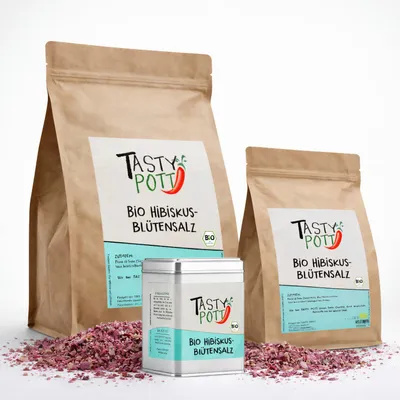 Produktbild von Tasty Pott Hibiskusblütensalz - im Beutel - 250g