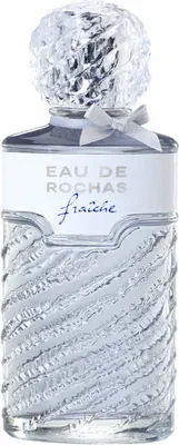 A clear, professional studio shot of a bottle of Rochas Eau de Rochas Fraiche perfume.